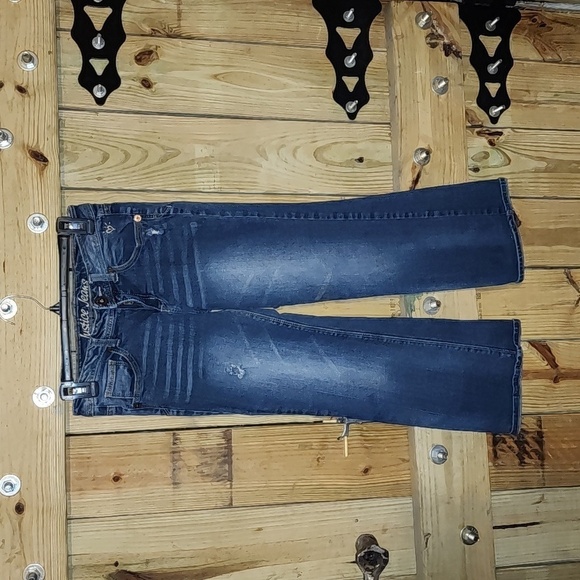 Girls Justice Distressed Blue Jeans Pants Size 10 1/2 - Picture 1 of 8